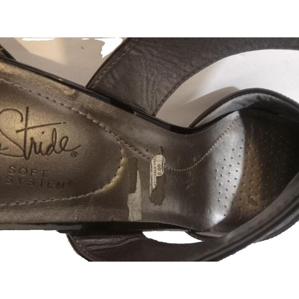 Life Stride Sandal Heel Shoes Kelsey Womens 12M Black Ankle Strap Soft System - Picture 8 of 9